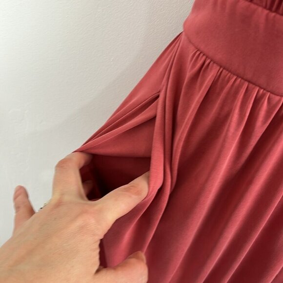 Anthropologie Moulinette Soeurs Eremita Dusty Rose-Coloured Loose Jumpsuit - Picture 7 of 15